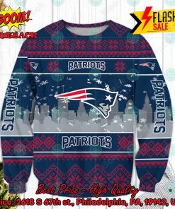 nfl new england patriots big logo ugly christmas sweater 2 SafgU