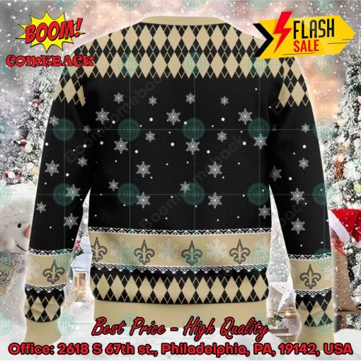 NFL New Orleans Saints Sexy Girl Merry Kissmyass Ugly Christmas Sweater