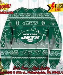 nfl new york jets big logo ugly christmas sweater 2 NYbf4
