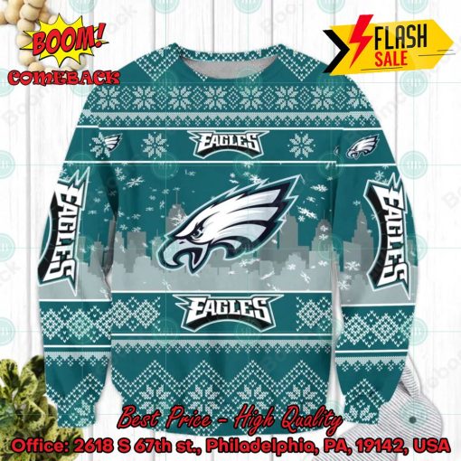 NFL Philadelphia Eagles Big Logo Ugly Christmas Sweater