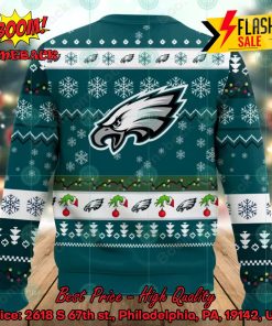 NFL Philadelphia Eagles Grinch Hand My Eagles Stole My Heart Ugly Christmas Sweater