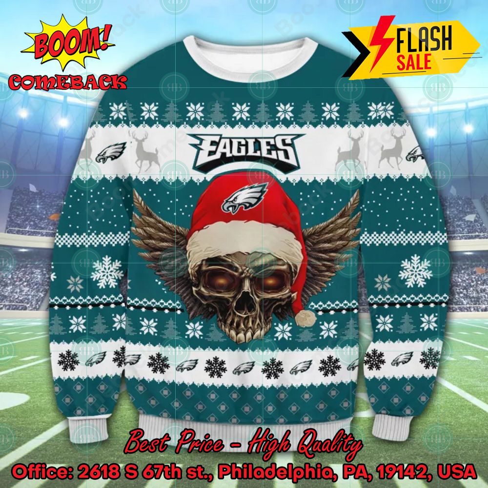 NFL Philadelphia Eagles Grinch Remove Thread Ugly Christmas Sweater