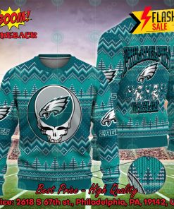 NFL Philadelphia Eagles x Grateful Dead Ugly Christmas Sweater