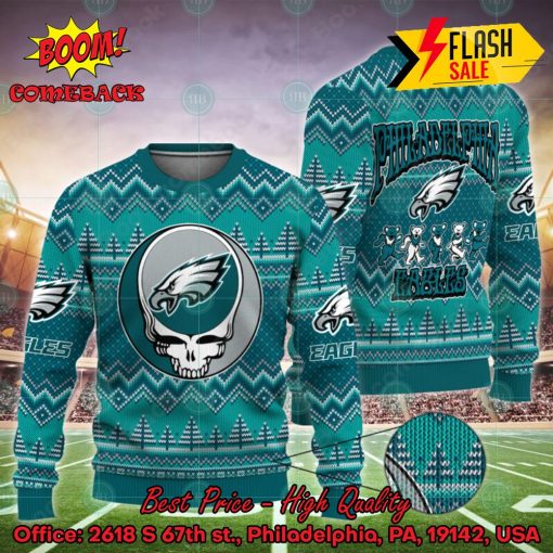NFL Philadelphia Eagles x Grateful Dead Ugly Christmas Sweater