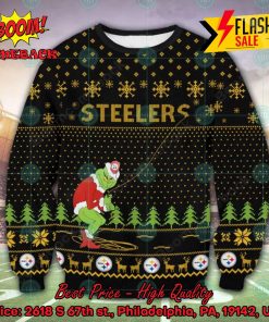 NFL Pittsburgh Steelers Grinch Remove Thread Ugly Christmas Sweater