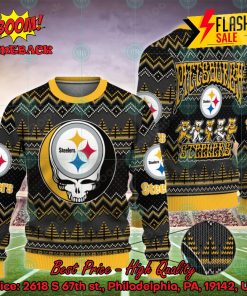 NFL Pittsburgh Steelers x Grateful Dead Ugly Christmas Sweater