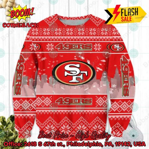 NFL San Francisco 49ers Big Logo Ugly Christmas Sweater