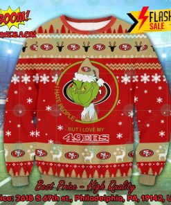 NFL San Francisco 49ers Grinch I Hate People But I Love My 49ers Christmas Sweater