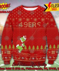 NFL San Francisco 49ers Grinch Remove Thread Ugly Christmas Sweater