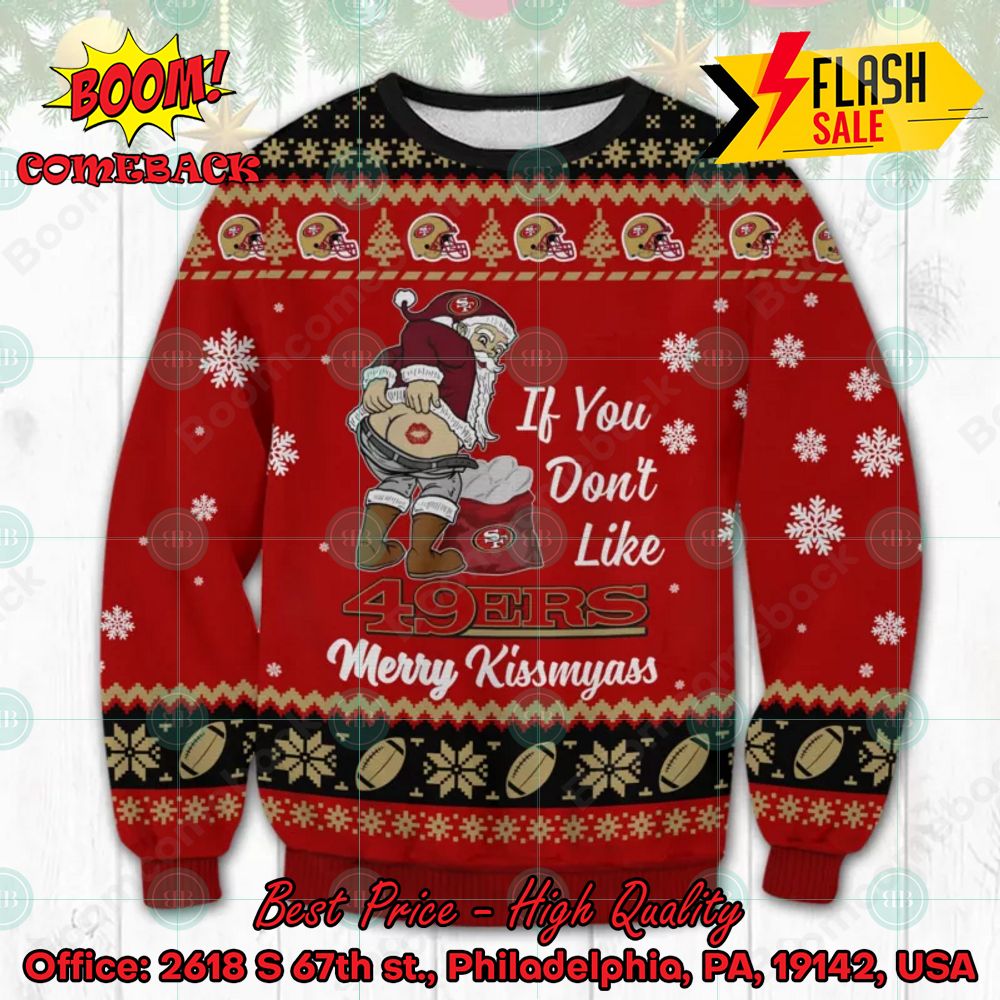 NFL San Francisco 49ers Grinch Hand My 49ers Stole My Heart Ugly Christmas Sweater
