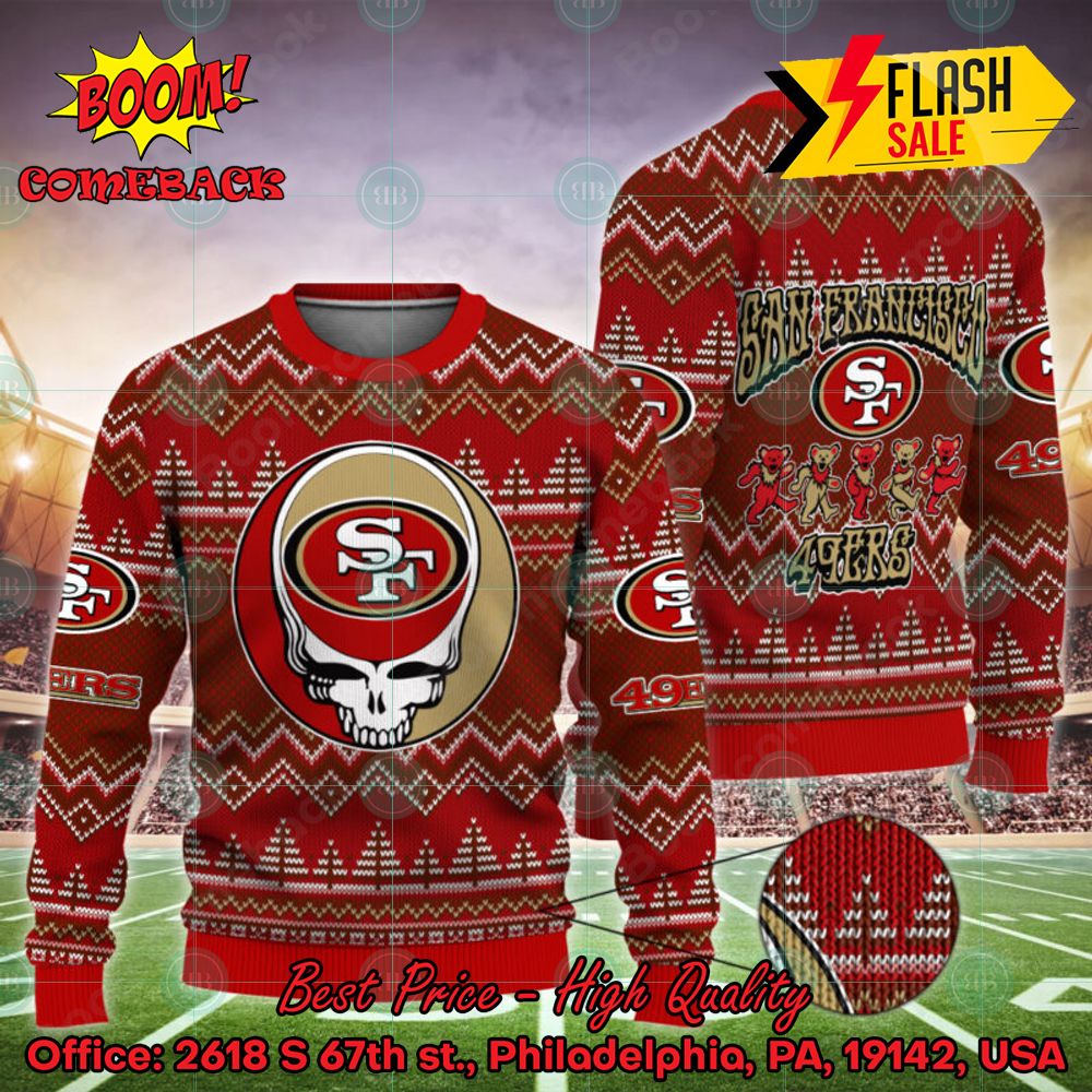 NFL San Francisco 49ers Love Let's Go 49ers Ugly Christmas Sweater