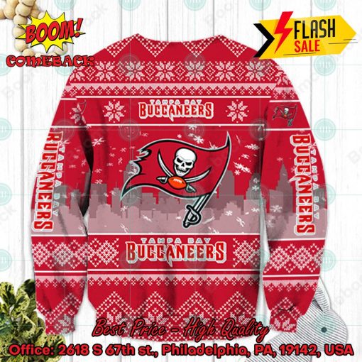 NFL Tampa Bay Buccaneers Big Logo Ugly Christmas Sweater