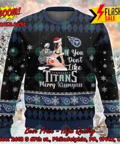 NFL Tennessee Titans Sexy Girl Merry Kissmyass Ugly Christmas Sweater