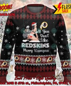 NFL Washington Redskins Sexy Girl Merry Kissmyass Ugly Christmas Sweater