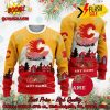 NHL Buffalo Sabres Santa Claus In The Moon Personalized Name Ugly Christmas Sweater