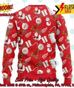 NHL Detroit Red Wings Santa Claus Christmas Decorations Ugly Christmas Sweater