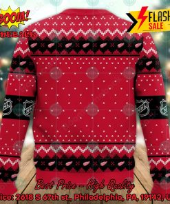 NHL Detroit Red Wings Theme Ugly Christmas Sweater
