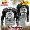 NHL Florida Panthers Santa Claus In The Moon Personalized Name Ugly Christmas Sweater