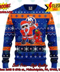 NHL New York Islanders Santa Claus Dabbing Ugly Christmas Sweater