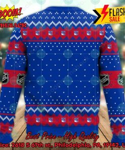 nhl new york rangers theme ugly christmas sweater 2 3EV4d