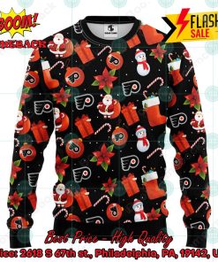 NHL Philadelphia Flyers Santa Claus Christmas Decorations Ugly Christmas Sweater