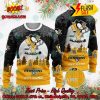 NHL Philadelphia Flyers Santa Claus In The Moon Personalized Name Ugly Christmas Sweater
