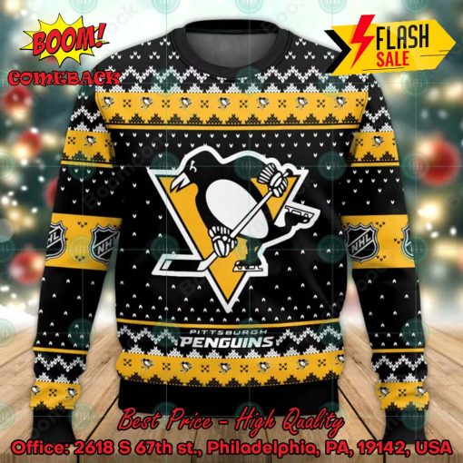 NHL Pittsburgh Penguins Theme Ugly Christmas Sweater