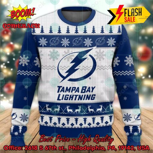 NHL Tampa Bay Lightning Big Logo Ugly Christmas Sweater