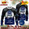 NHL Vancouver Canucks Santa Claus In The Moon Personalized Name Ugly Christmas Sweater