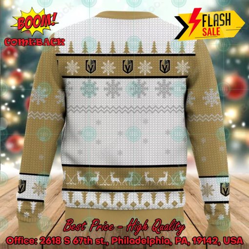 NHL Vegas Golden Knights Big Logo Ugly Christmas Sweater