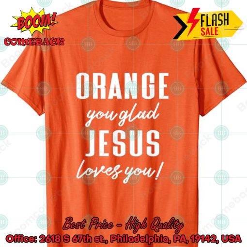 Orange Jesus Shirt