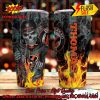 Personalized Skull NFL Dallas Cowboys Flame Tumbler