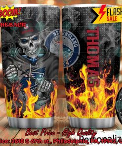 personalized skull nfl new england patriots flame tumbler 2 2YpDv
