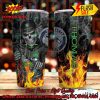 Personalized Skull NFL Pittsburgh Steelers Flame Tumbler