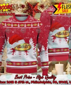 Peterbilt Big Logo Santa Hat Ugly Christmas Sweater