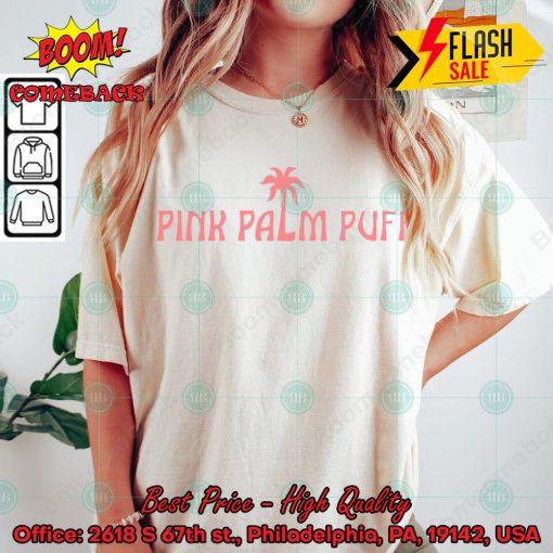 Pink Palm Puff Sweatshirt T-shirt