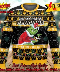 Pittsburgh Penguins Sneaky Grinch Ugly Christmas Sweater