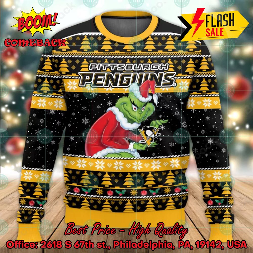 Philadelphia Flyers Sneaky Grinch Ugly Christmas Sweater