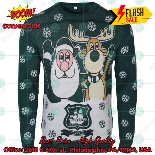 Plymouth Argyle FC Santa Reindeer Christmas Jumper