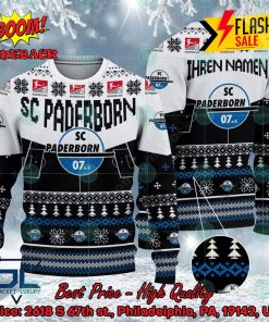 SC Paderborn 07 Stadium Personalized Name Ugly Christmas Sweater