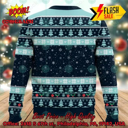 Seattle Kraken Sneaky Grinch Ugly Christmas Sweater