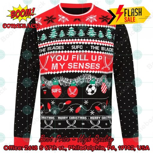 Sheffield United You Fill Up My Senses Christmas Jumper