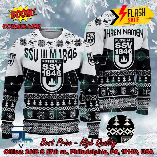 SSV Ulm 1846 Stadium Personalized Name Ugly Christmas Sweater