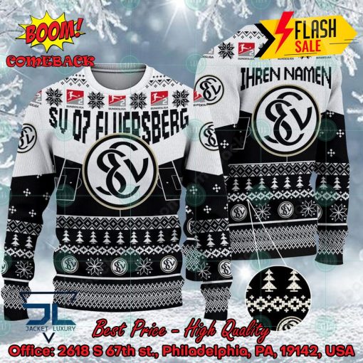 SV 07 Elversberg Stadium Personalized Name Ugly Christmas Sweater