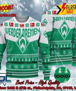 SV Werder Bremen Stadium Personalized Name Ugly Christmas Sweater