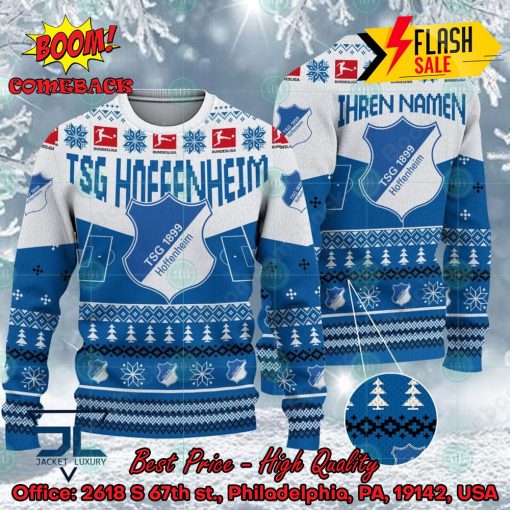 TSG 1899 Hoffenheim Stadium Personalized Name Ugly Christmas Sweater