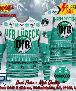 VfB Lubeck Stadium Personalized Name Ugly Christmas Sweater