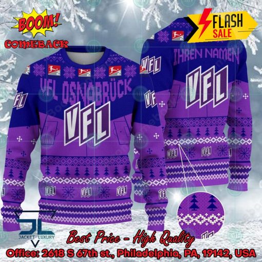 VfL Osnabruck Stadium Personalized Name Ugly Christmas Sweater