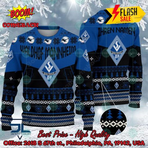 Waldhof Mannheim Stadium Personalized Name Ugly Christmas Sweater