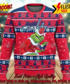 Washington Capitals Sneaky Grinch Ugly Christmas Sweater